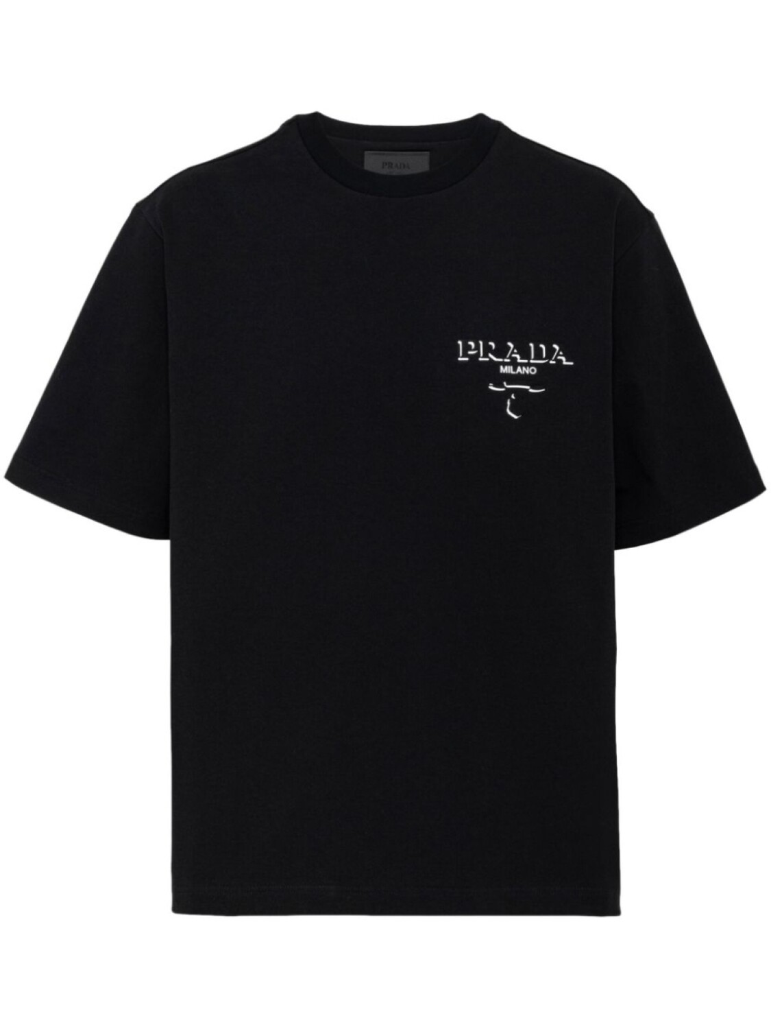 

Prada футболка с логотипом, черный