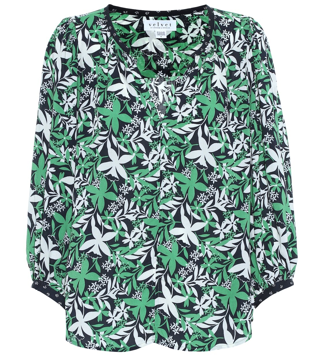 

Блузка с цветочным принтом Sterling Velvet, Verde