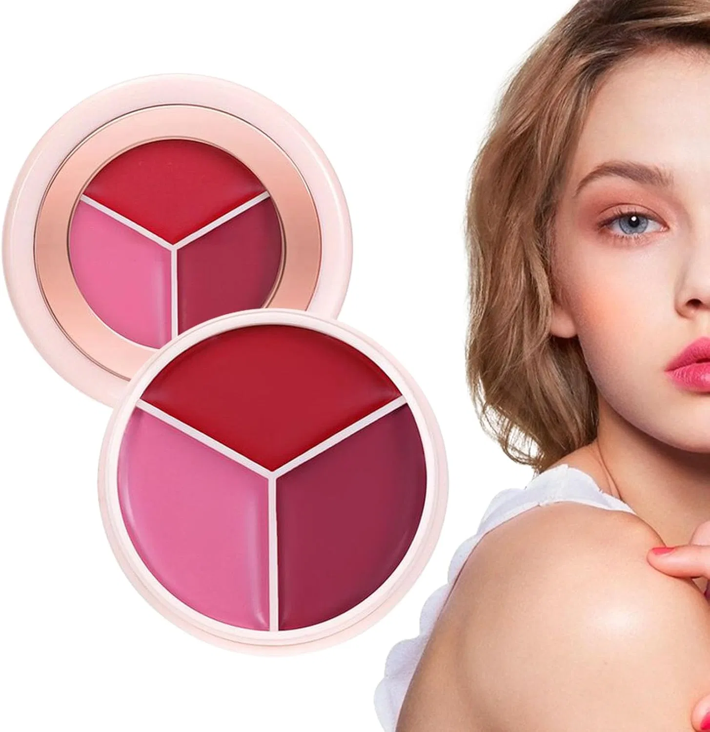 Палетка румян Waterproof Long Lasting Face Palette, мультиколор