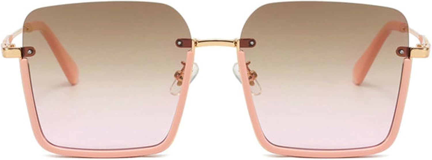 

Мужские солнцезащитные очки без оправы квадратной формы, модные винтажные солнцезащитные очки с градиентным переходом, женские стильные дизайнерские очки с защитой от УФ-излучения UV400 helena, C5