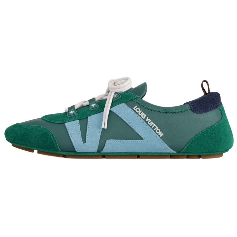 LOUIS VUITTON Кроссовки Sneakerina German Army, низкие, повседневные, женские, зеленые