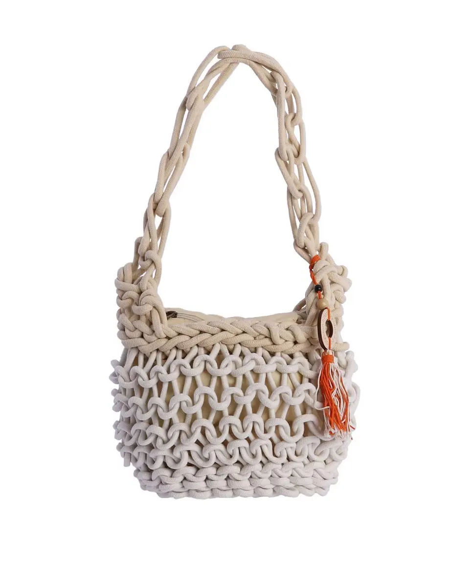 

Сумка через плечо Lilia цвета слоновой кости на молнии Don Algodón, цвет Piedra, Бежевый, Сумка через плечо Lilia цвета слоновой кости на молнии Don Algodón, цвет Piedra