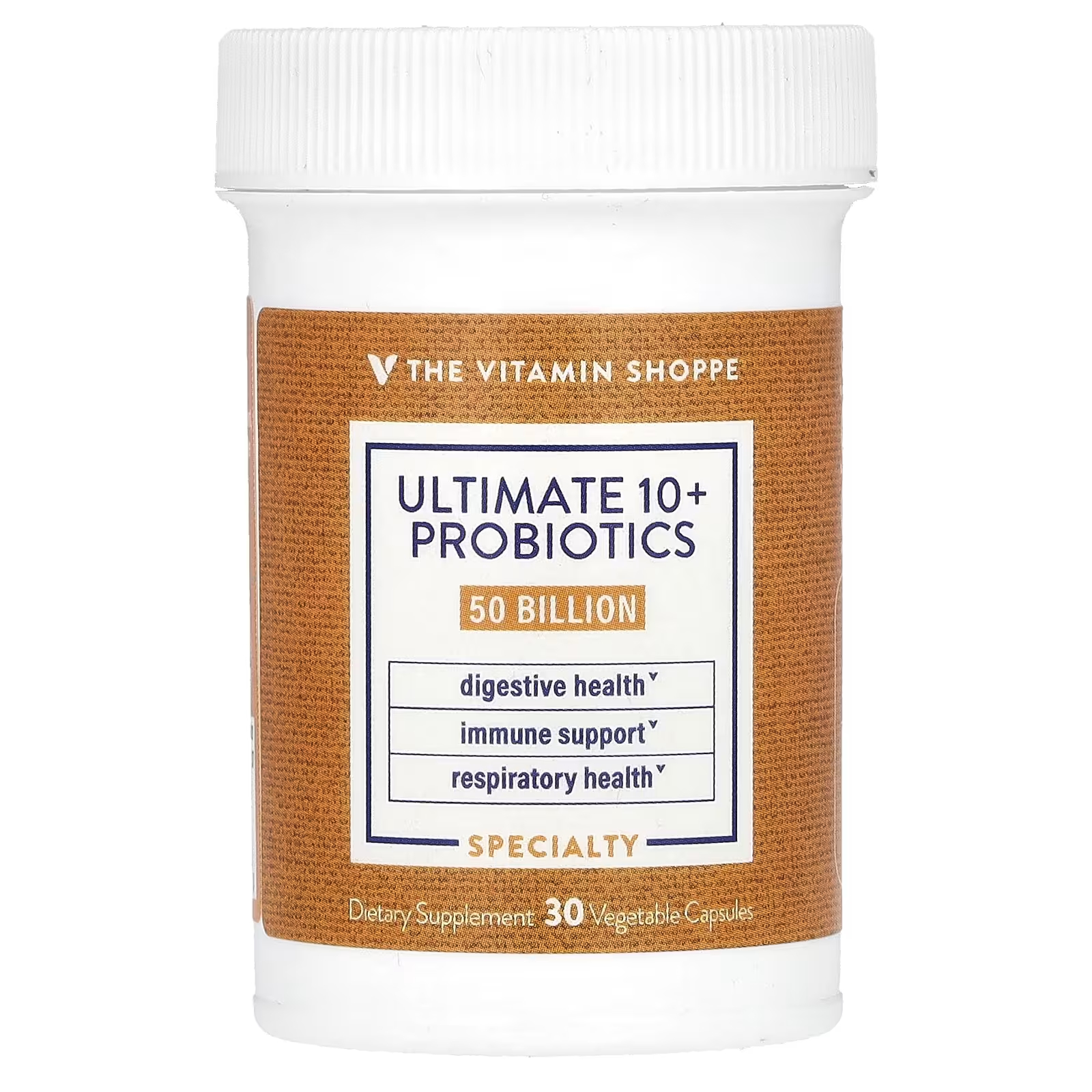 

Пробиотик The Vitamin Shoppe Ultimate 10+ Probiotics 50 миллиардов КОЕ, 30 капсул