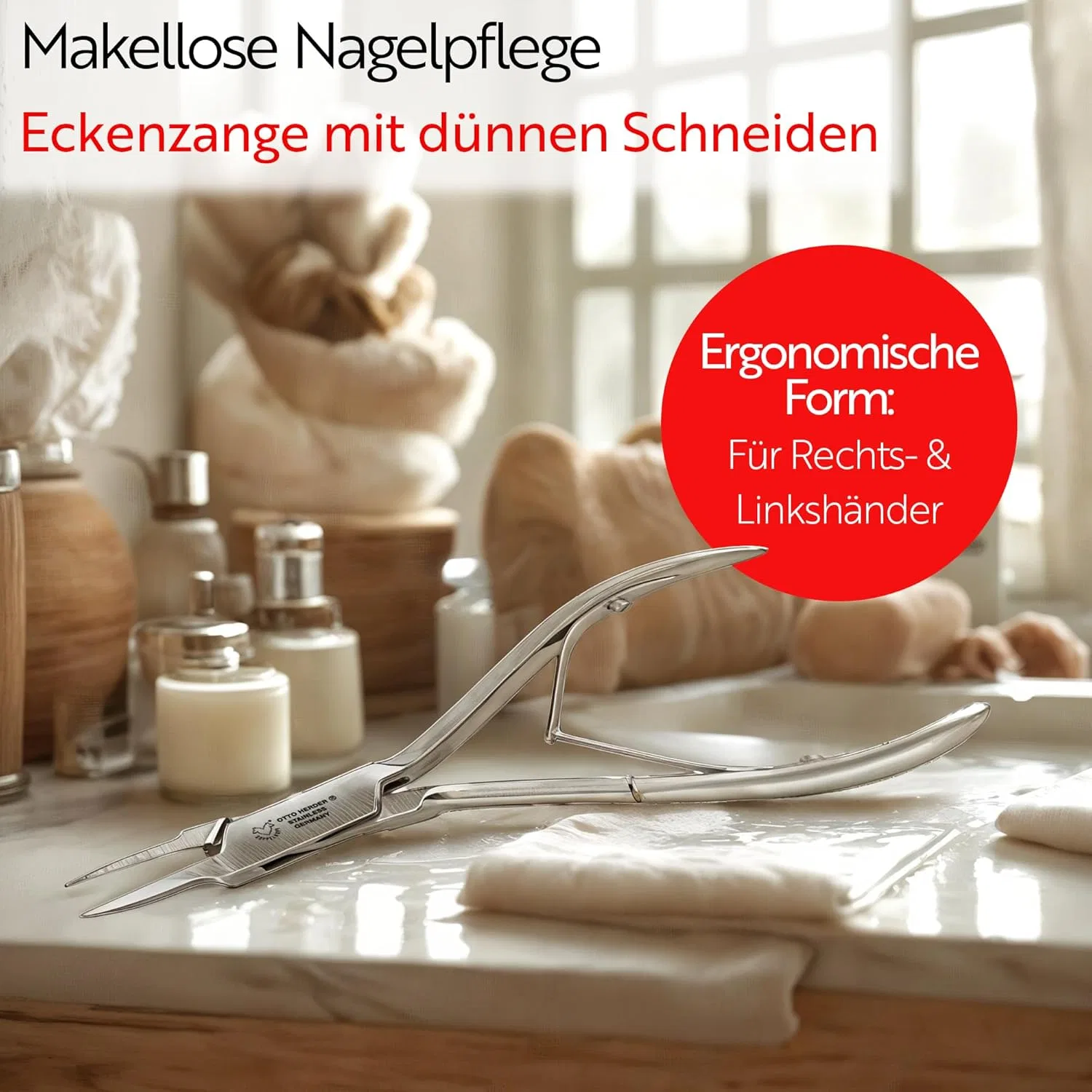 Кусачки для ногтей Otto Herder Manicure с тонкими режущими кромками, 13 см ‎Otto Herder Manicure — фото 2
