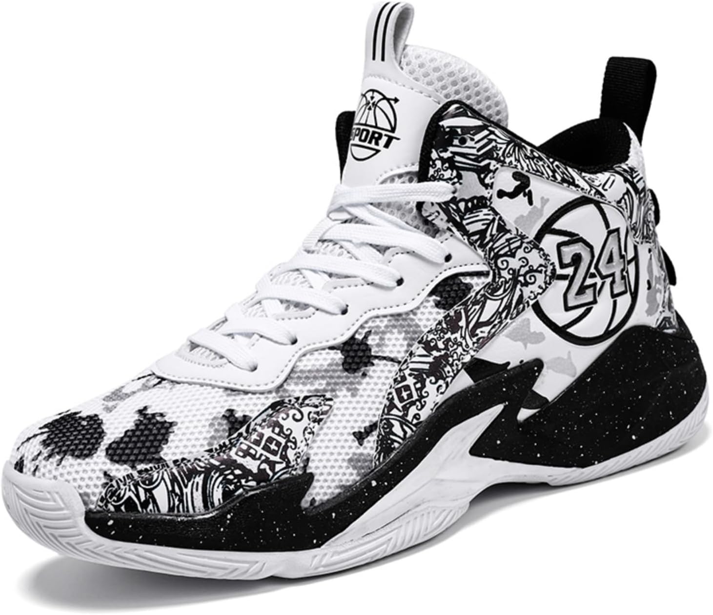 

Противоскользящие баскетбольные кроссовки Ucilxi, белый/черный