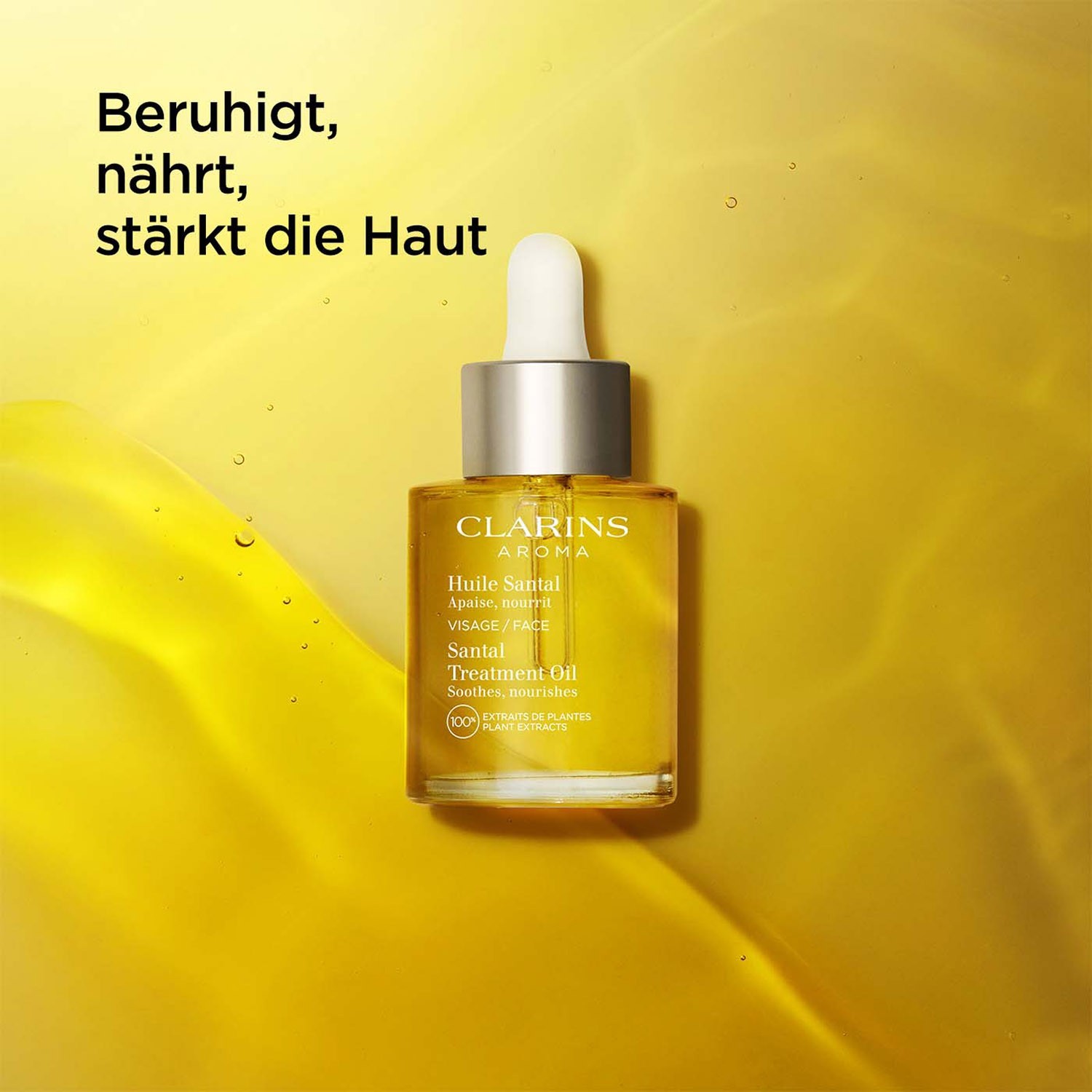 Масло для лица aromaphytocare huile santal Clarins, объем 30 мл — фото 3