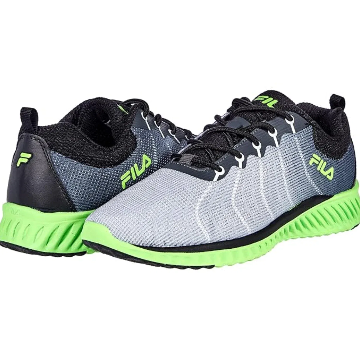 Детские кроссовки Fila Blazehawk серо-черного цвета, низкие, для бега, ZAP2298