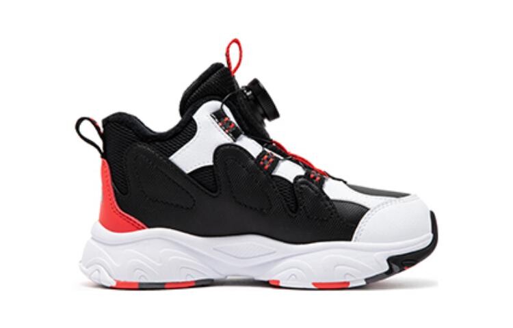 Кроссовки XTEP Kids Lifestyle Shoes PS Low-top Black / New White / Fiery Red, черный/красный — фото 3