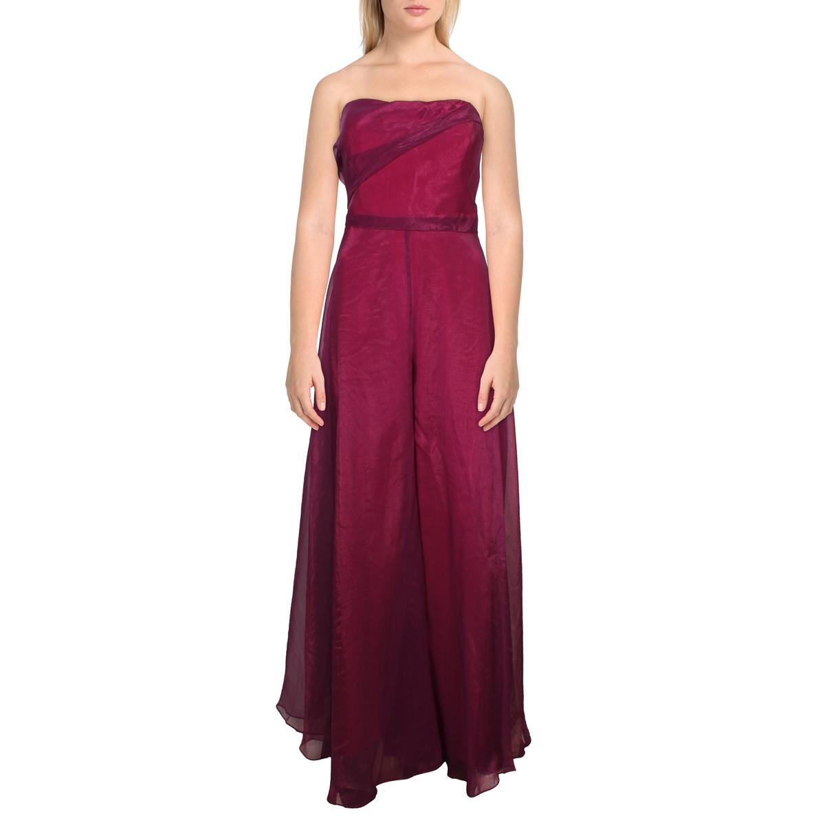 

Женский комбинезон без бретелек с блестками Rene Ruiz Collection, цвет magenta