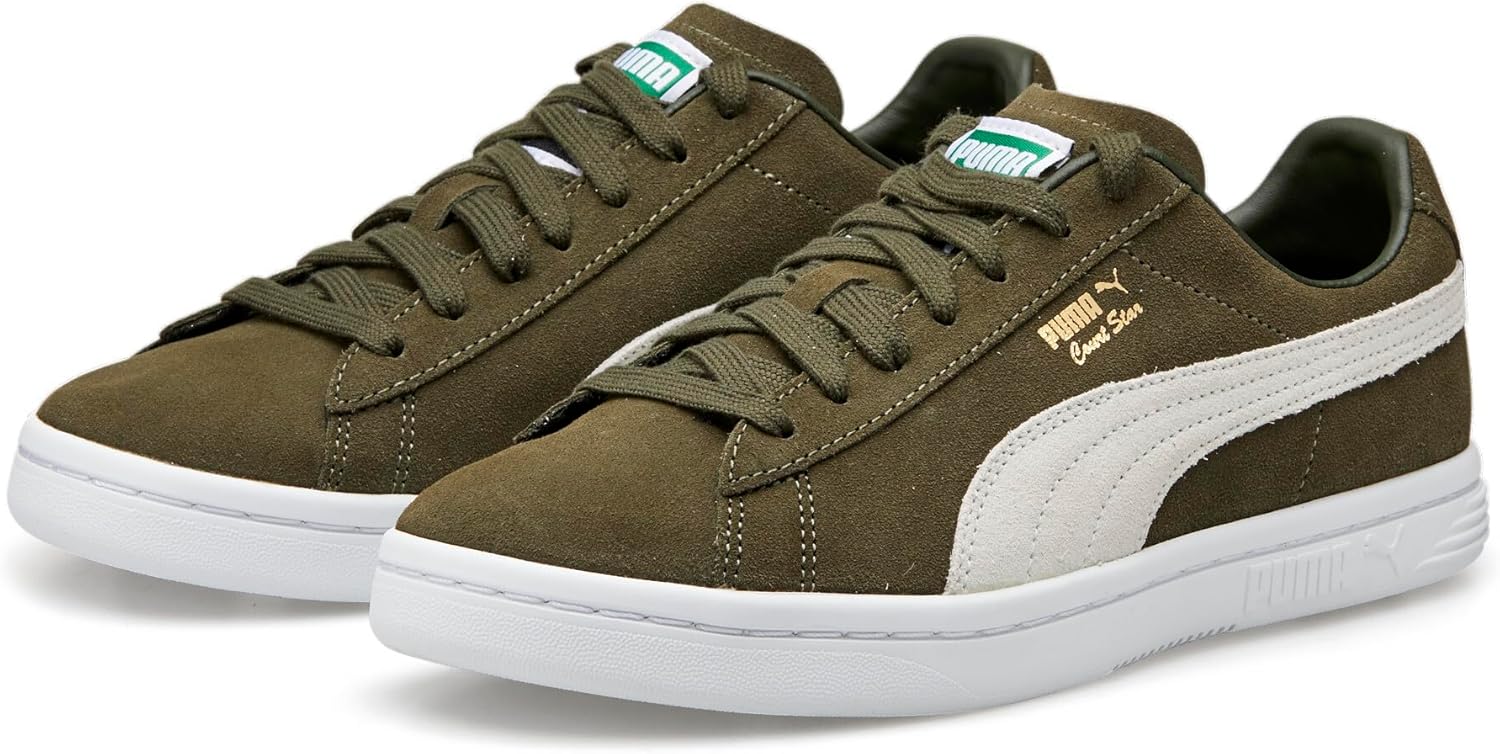 Кроссовки PUMA Court Star Suede унисекс, зеленый — фото 2