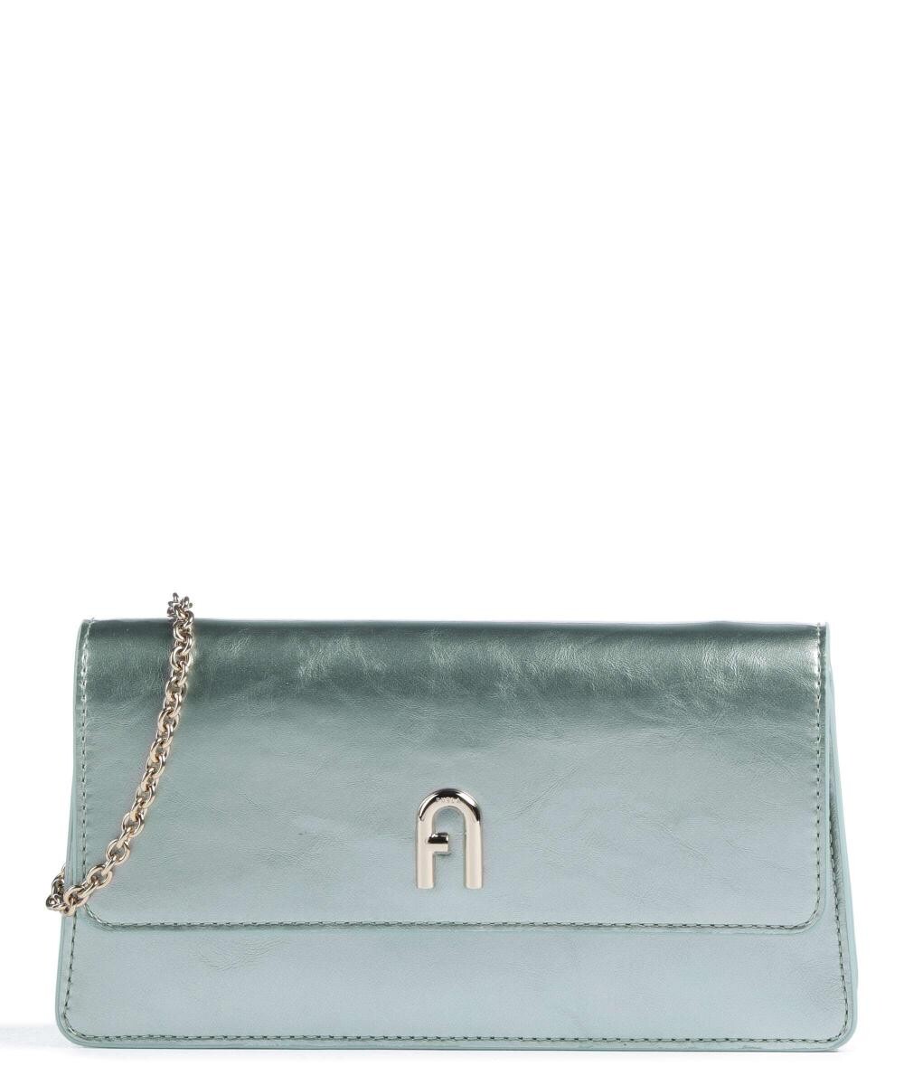 

Миниатюрная сумка через плечо Diamante из мелкозернистой кожи Furla, серый