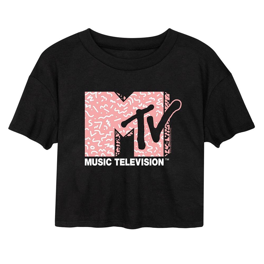 

Укороченная футболка в стиле MTV для юниоров Licensed Character, черный