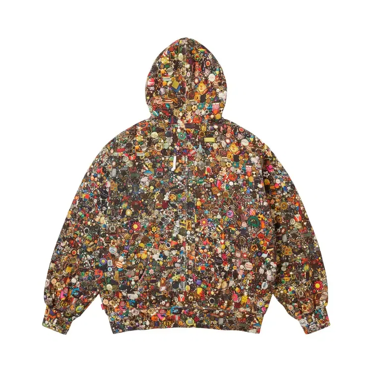 Толстовка на молнии с капюшоном Supreme x Mike Kelley, мультиколор — фото 2