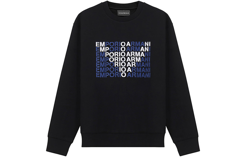 Свитшот мужской черный EMPORIO ARMANI — фото 2