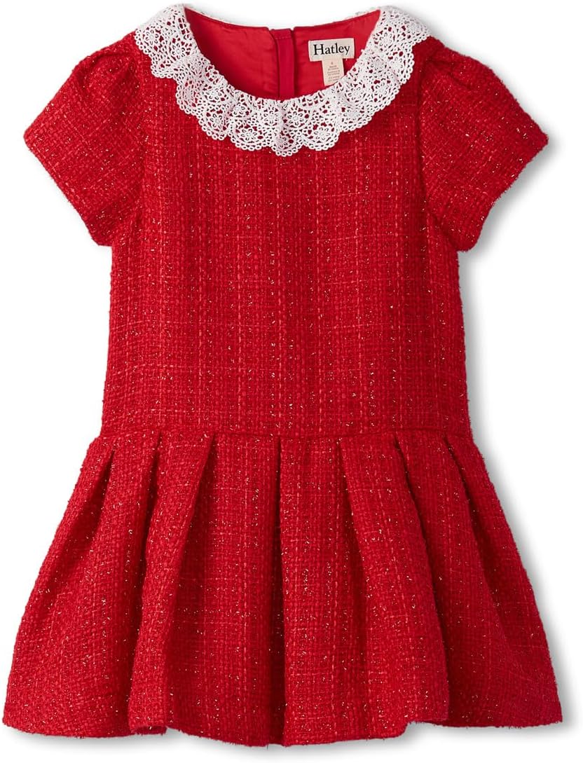 

Платье с кружевным воротником Hatley Kids, Red