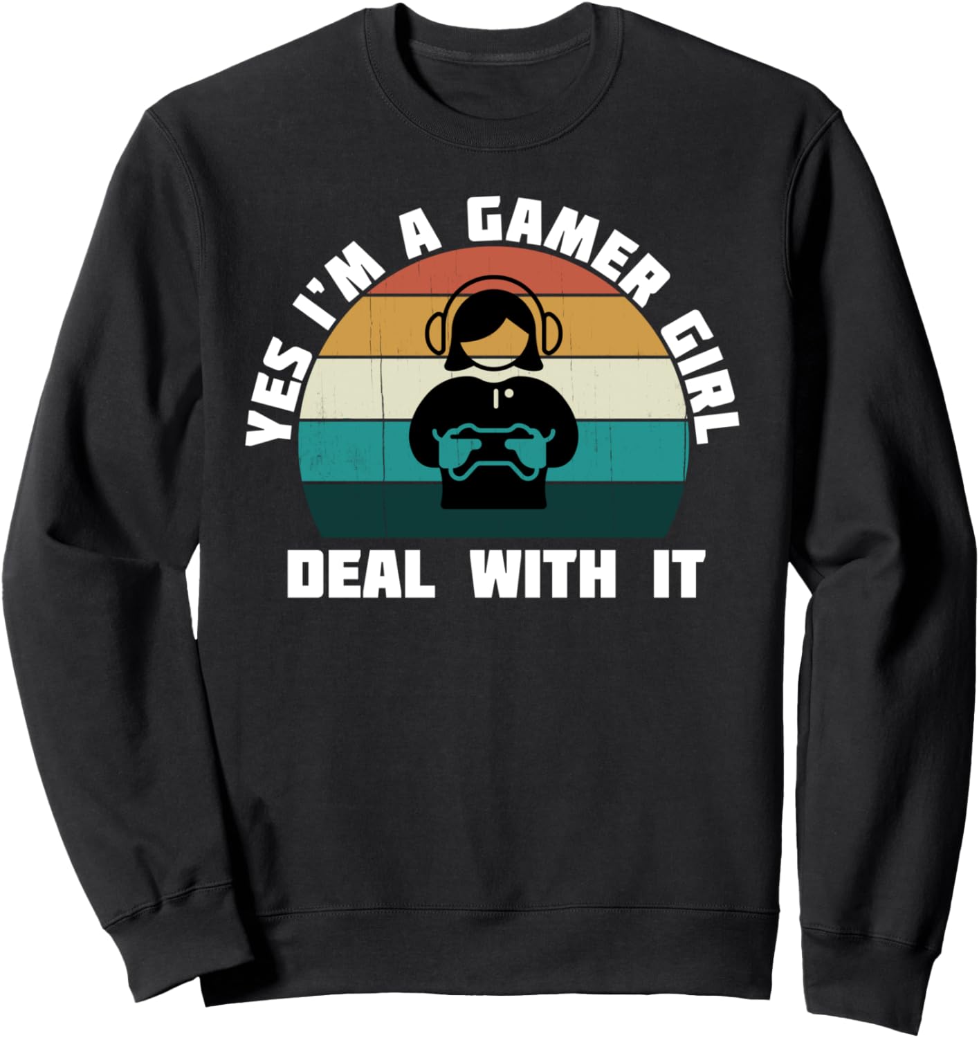 

Да, я геймерша: забавная толстовка в подарок любителю видеоигр Yes, I'M A Gamer Girl Gift, черный