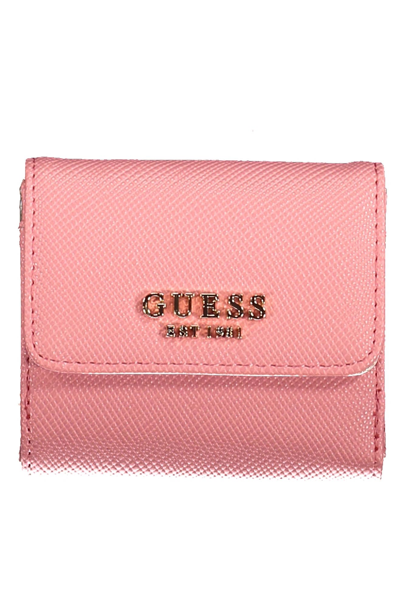 

Розовый женский кошелек из полиуретана Guess Shoes