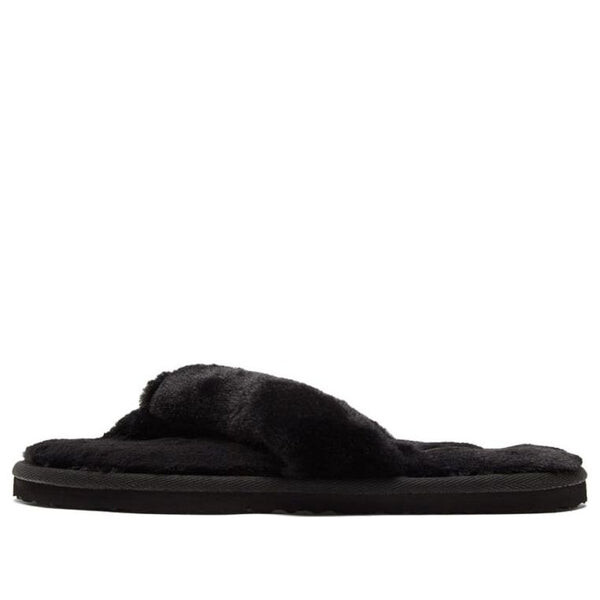 Тапочки fluff flip slide 'black team gold' Puma, черный