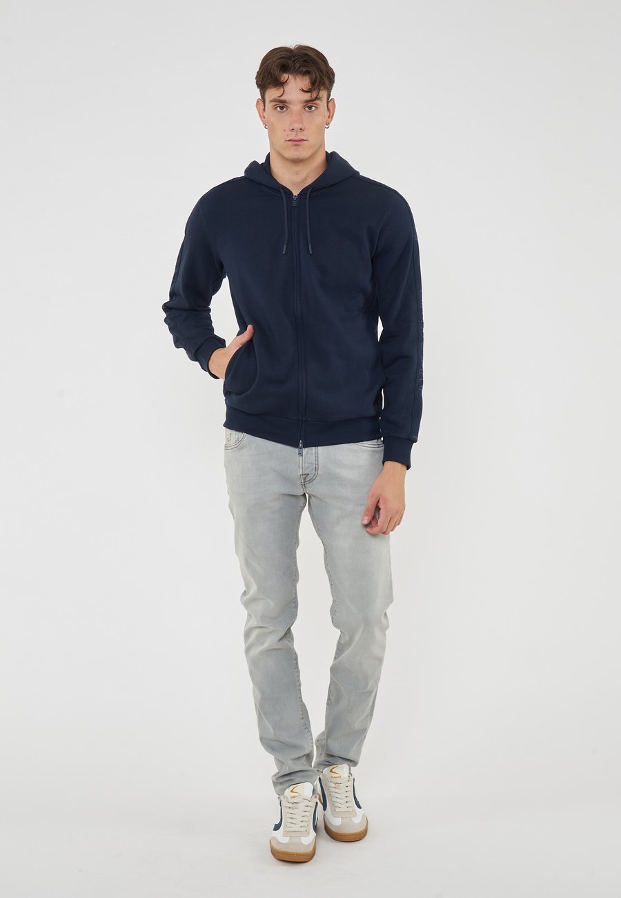 Толстовка Emporio Armani Zip-up sweatshirt, Armani Blue/Blue — фото 2
