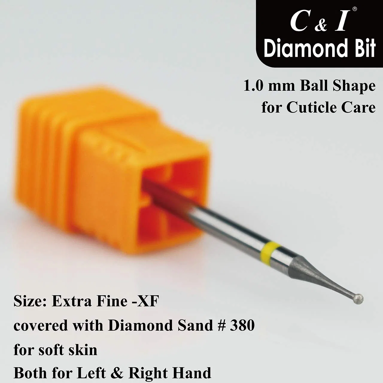 Алмазная фреза для маникюра «Ball Shape Head E-File» от C & I ‎C & I — фото 3