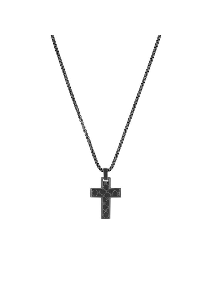 

JOOP! Цепочка из нержавеющей стали с подвеской, покрытие IP Gunmetal серого цвета