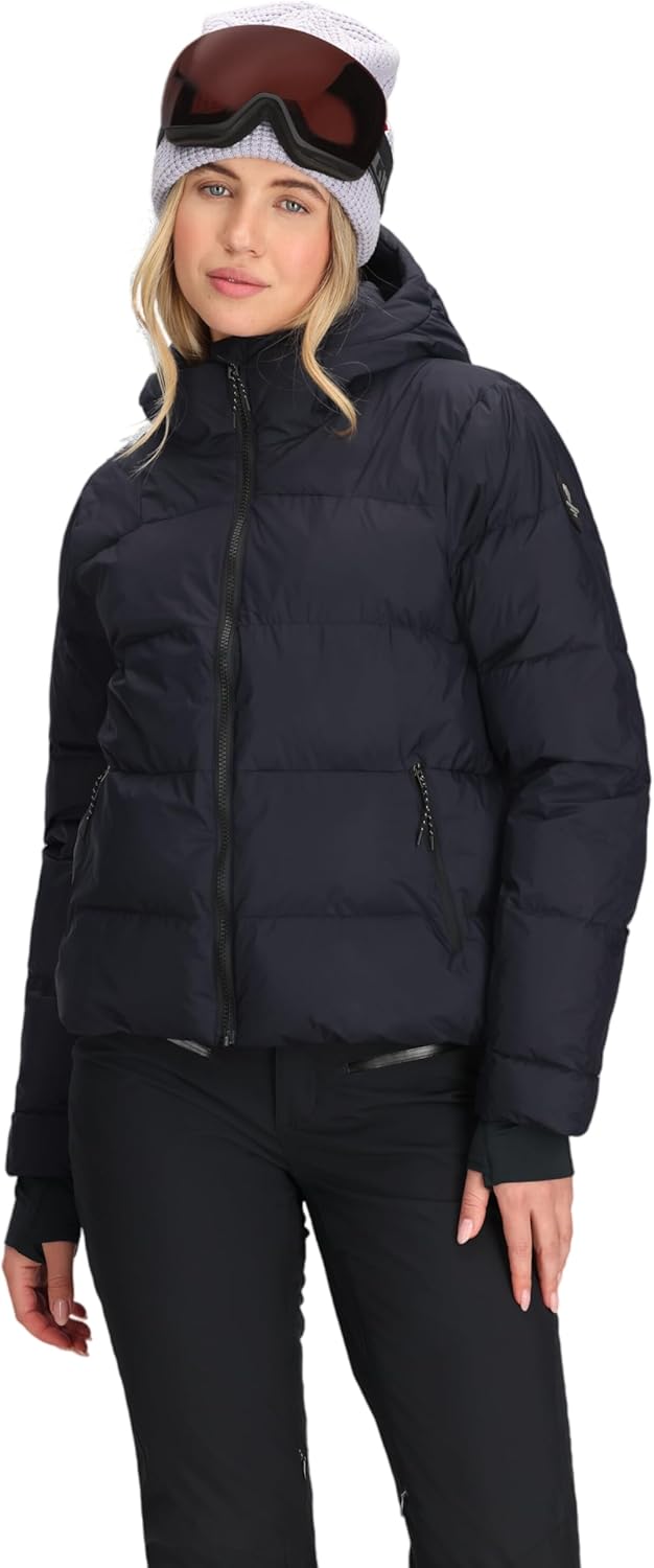 

Женская куртка-пуховик Obermeyer Slopeside, синтетический пух 600-го наполнения, водонепроницаемый, дышащий материал толщиной 10 000 мм, Black
