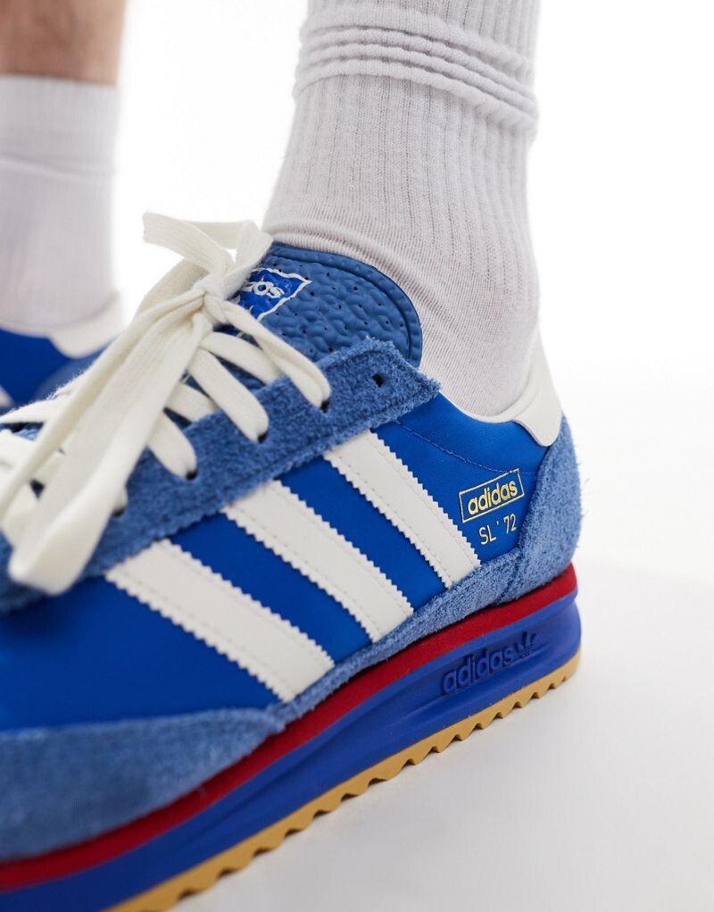 Adidas Originals - SL 72 RS - сине-белые кроссовки — фото 4