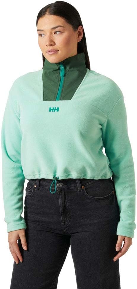 

Helly-Hansen Daybreaker Cropped Fleece женская легкая теплая куртка - стильная одежда для активного отдыха с дышащим материалом Helly Hansen, 416 Lagoon, Синий, Helly-Hansen Daybreaker Cropped Fleece женская легкая теплая куртка - стильная одежда для акти