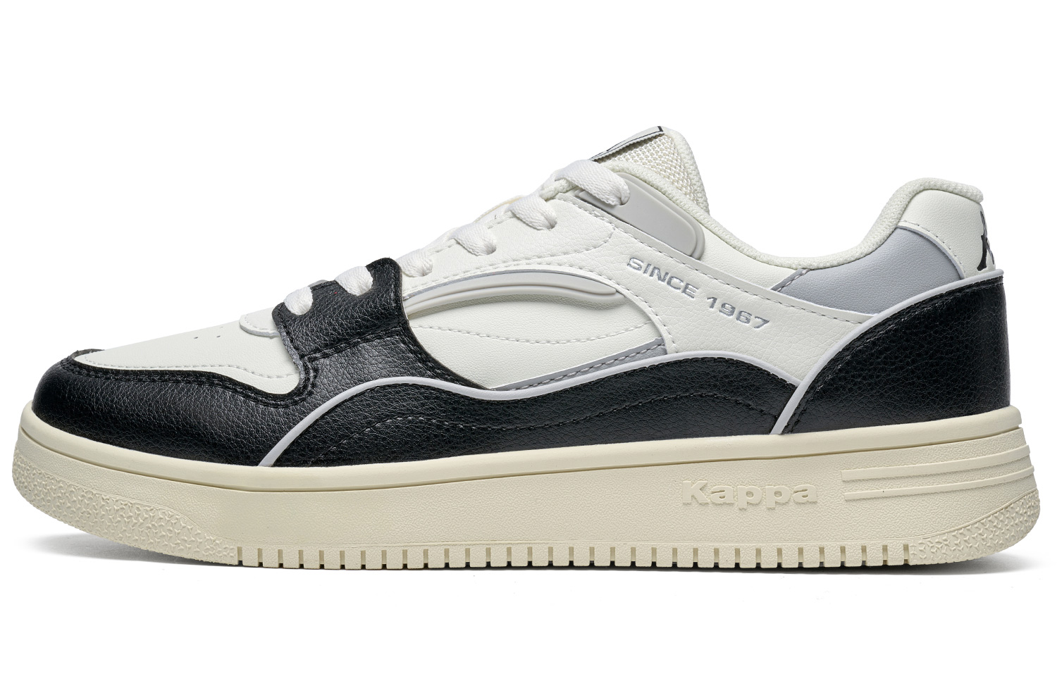 

Kappa Противоскользящие износостойкие низкие скейтбордные кроссовки унисекс, черный с белым