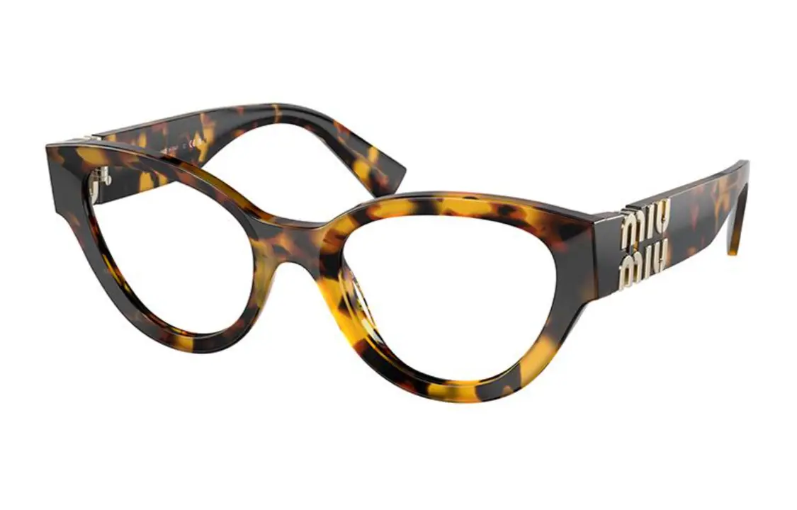

Очки с логотипом в оправе «кошачий глаз» MIU MIU