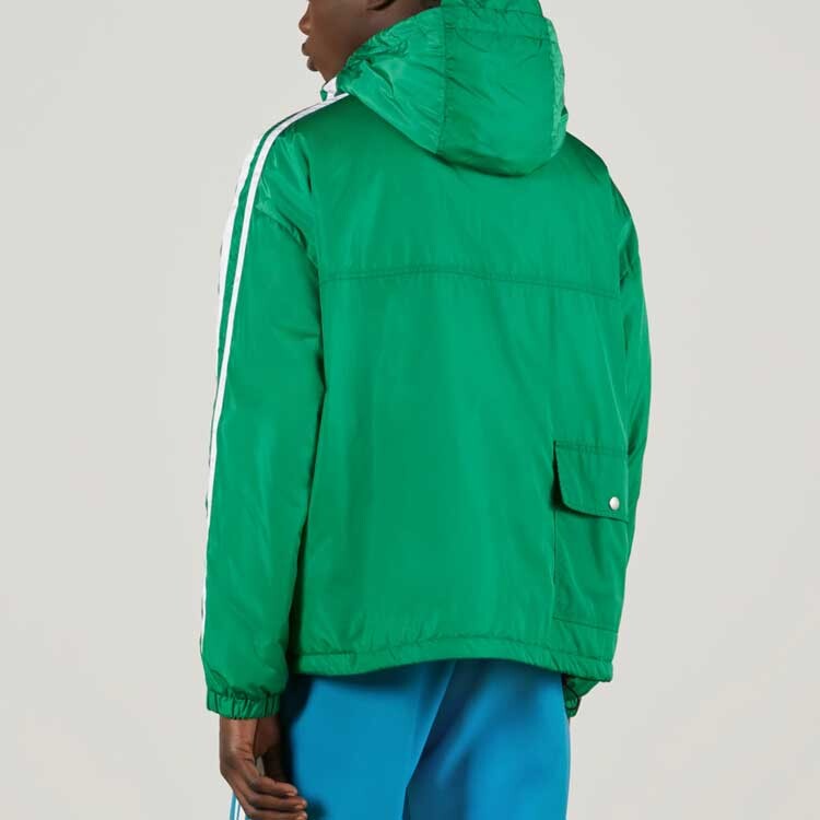 Стеганая куртка Adidas X Gucci мужская, зеленая — фото 3