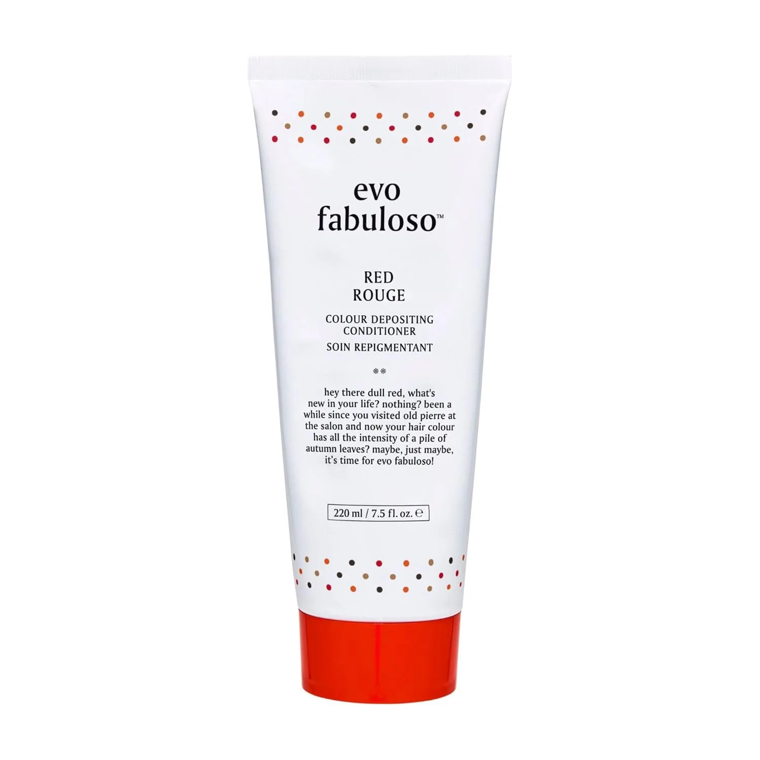 Evo Fabuloso Red Color Depositing Conditioner - кондиционер для мгновенного окрашивания и питания, придает блеск за 3 минуты, 220 мл, brown
