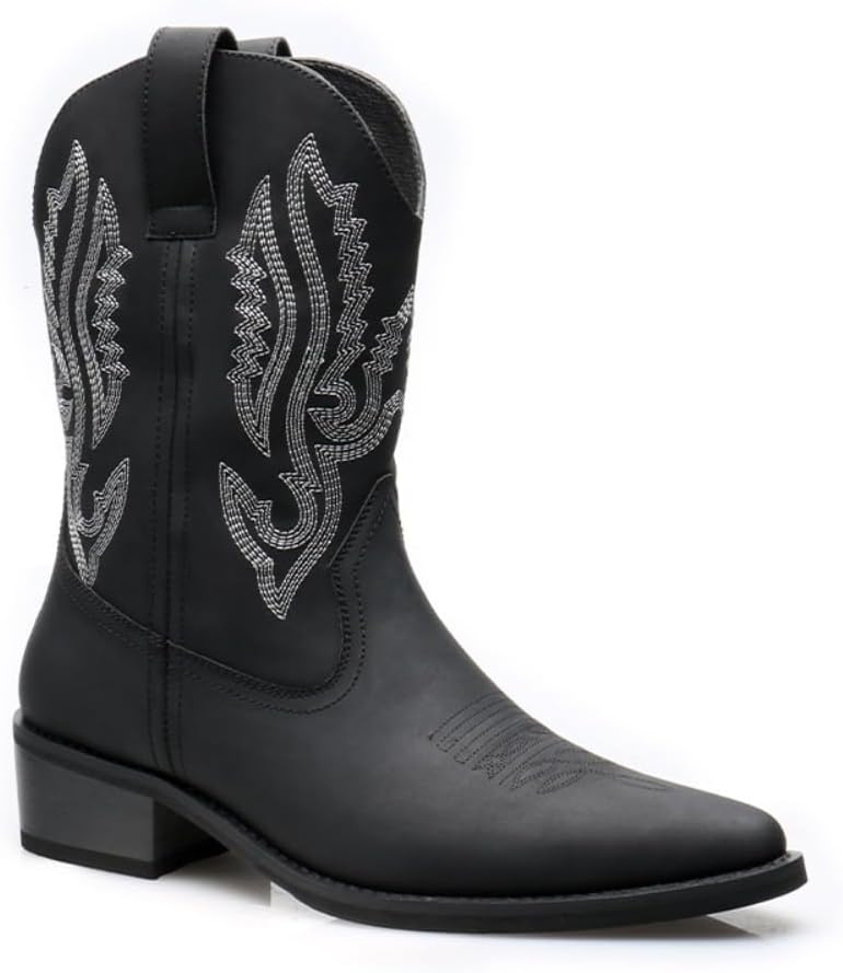 

Готические ковбойские ботинки для женщин и мужчин с вышивкой, бохо, короткие платформенные вестерн-боевые ботильоны, милые эмо-панк корпоративные готические альтернативные модные Эфэшн для девушек, рейв-вечеринок, фестивалей, подарков Lokolucx,...