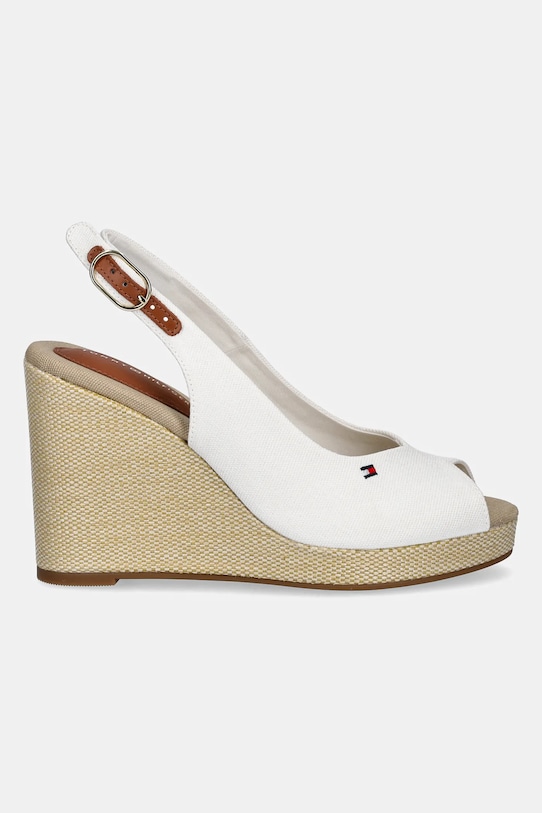 Сандалии Flag High Wedge Espadrille на ремешке Tommy Hilfiger, белый — фото 2