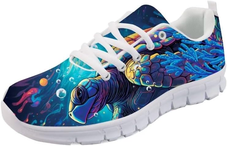 

Кроссовки Forchrinse Sunflower унисекс для бега, женские и мужские, мягкие для ходьбы и бега, повседневные, для спортзала, спортивные, 3d Sea Turtle