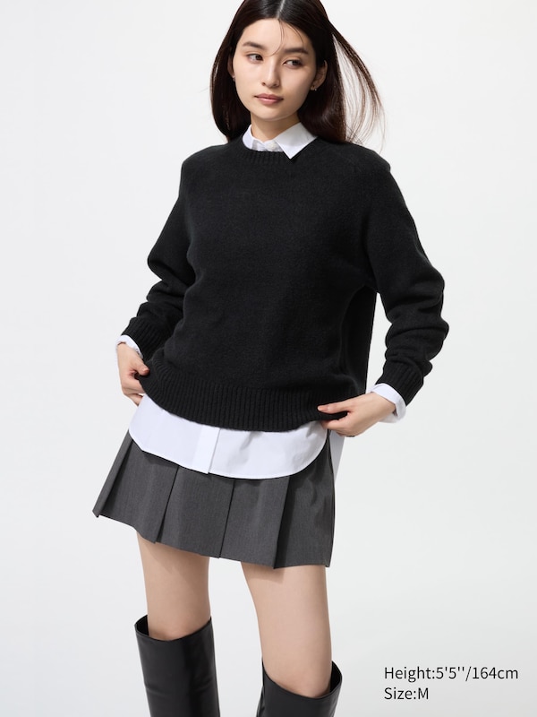 

Джемпер Soufflé с круглым вырезом Uniqlo, 09 black