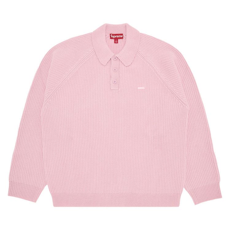 

Свитер Supreme Small Box Polo Sweater, Pink