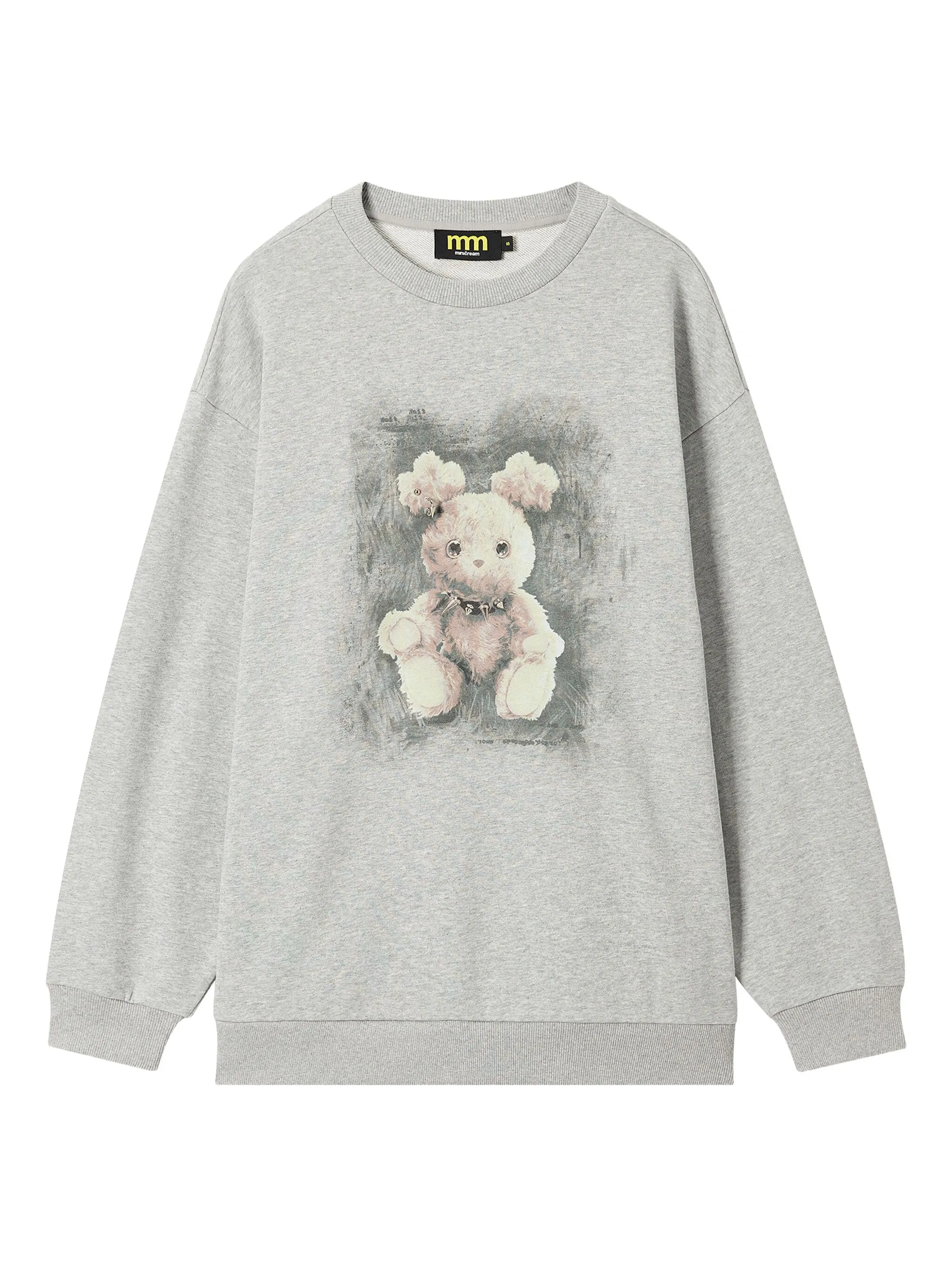 

Толстовка с принтом Teddy Bear Mini Cream, серый