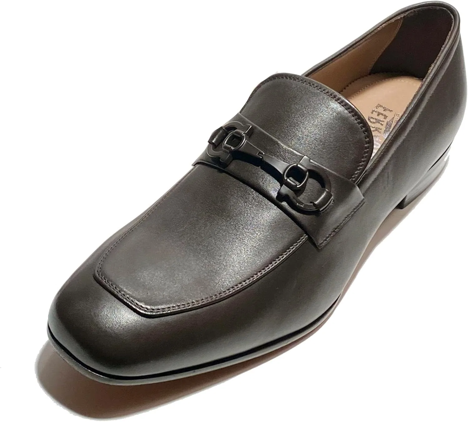 Оксфорды из матовой кожи, Salvatore Ferragamo, коричневый