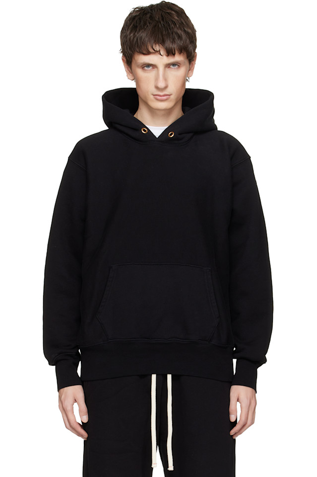 

Les Tien Черная толстовка из плотной ткани