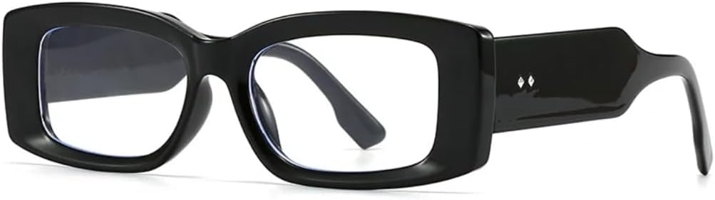 

Модные прямоугольные женские солнцезащитные очки класса люкс в стиле ретро, ​​конфетные цвета, прозрачный градиент; мужские очки с широкими дужками и заклепками UATXTAU, Black Clear