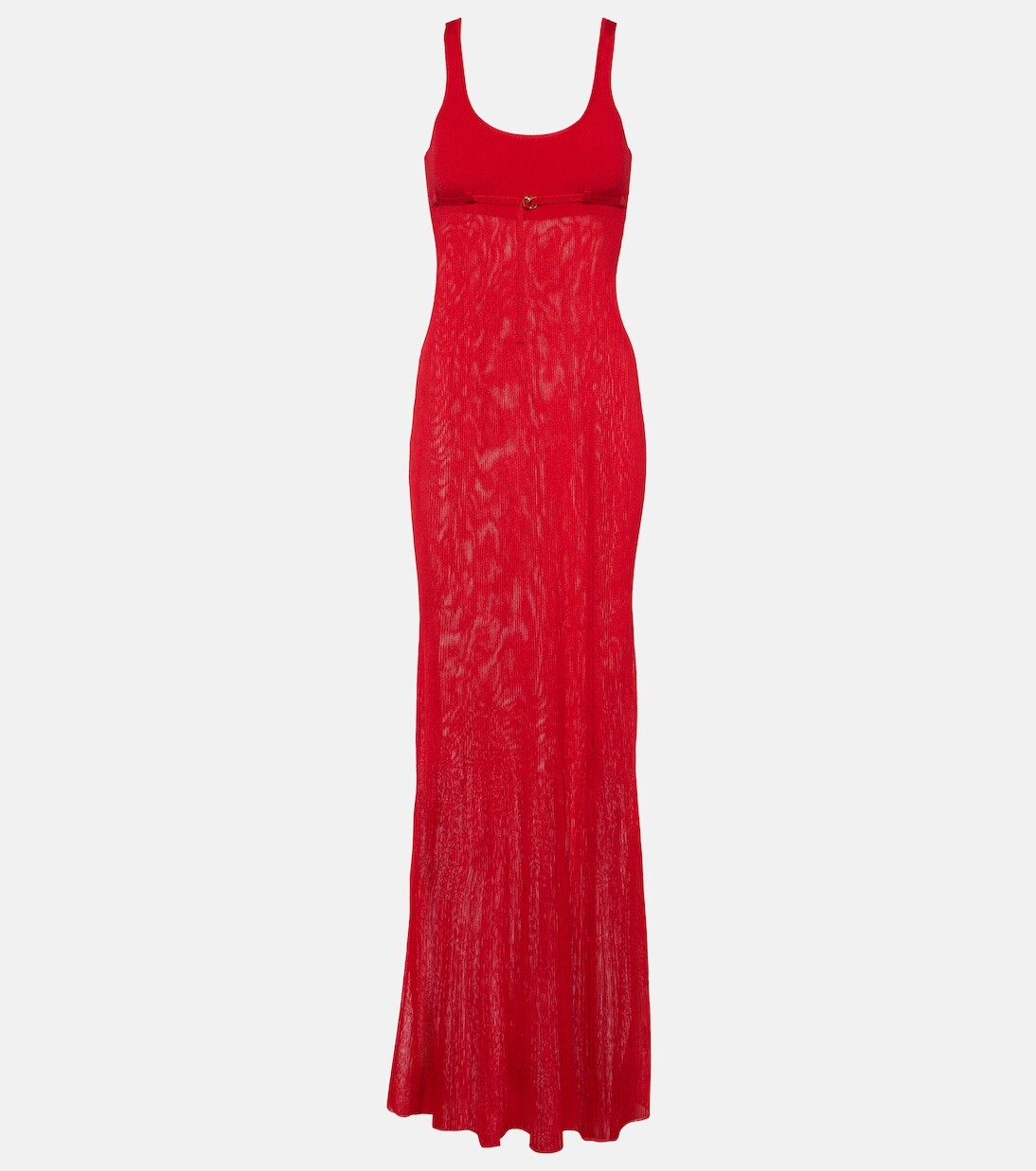 

Платье макси la robe maille оранжевого цвета Jacquemus, красный