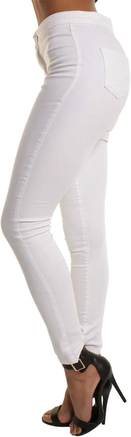 

Andongnywell джинсы женские High Waist Stretchy Skinny Ripped