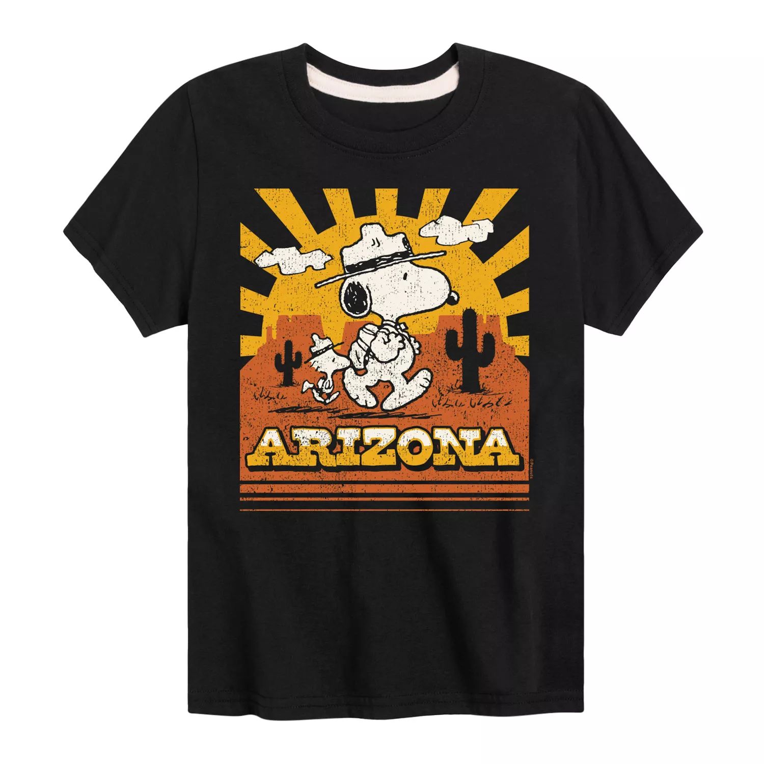 

Футболка с рисунком Peanuts Arizona для мальчиков 8–20 лет Licensed Character, черный