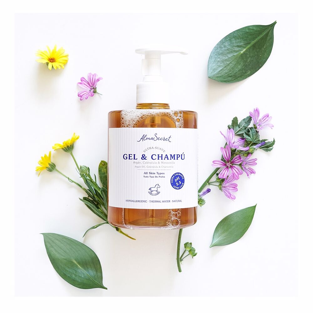 Гель для душа Gel-Champú Suave Con Argán, Caléndula & Manzanilla Alma Secret, 500 мл — фото 4