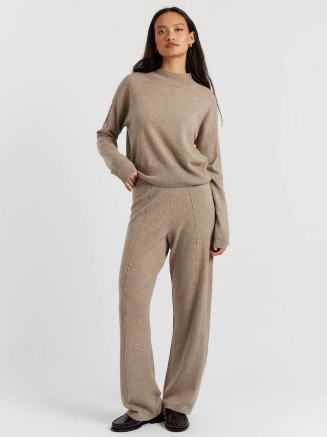 

Джемпер с воронкообразным воротником из шерсти Chinti & Parker, Warm Oatmeal