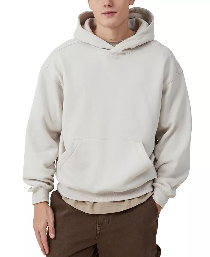 

Мужская толстовка с капюшоном Box Fit COTTON ON, коричневый/бежевый