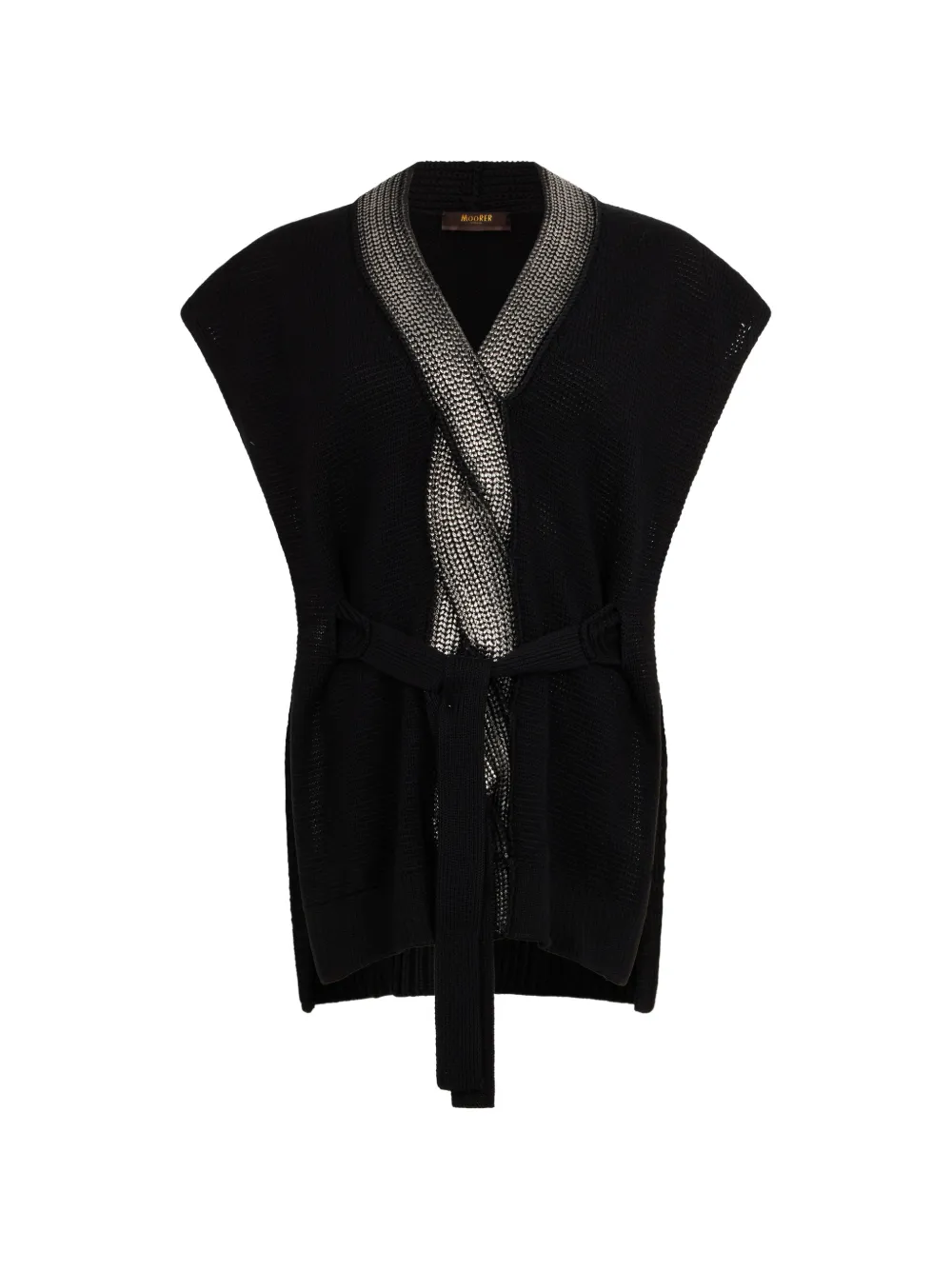 

Топ с плетеными завязками Moorer, черный