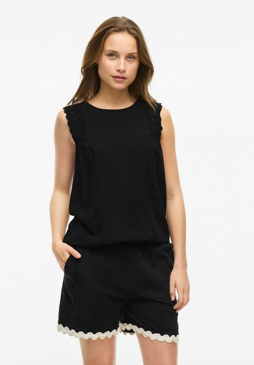 

Топ Blouse VILA, антрацит