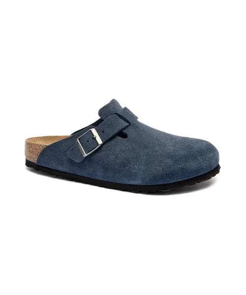 

Бостонские мюли с кожаными сандалиями Regular fit Birkenstock, синий